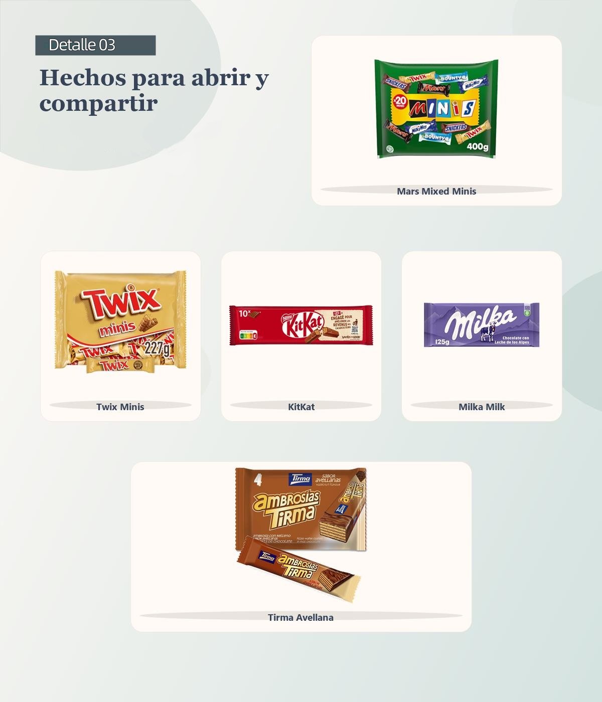 Chocolates para compartir