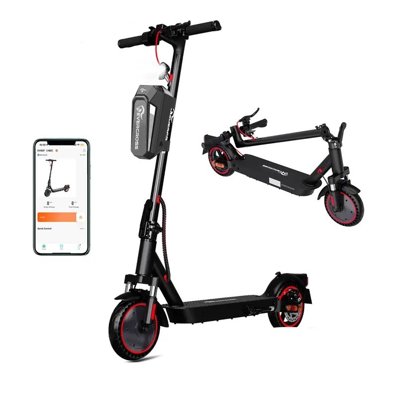 Tragbarer Elektroroller für Erwachsene – 630W Motor, bis zu 16 MPH, 18 Meilen Reichweite, 8,5″ Vollgummireifen, klappbar, LCD-Display, App-Steuerung, Dual-Scheibenbremsen