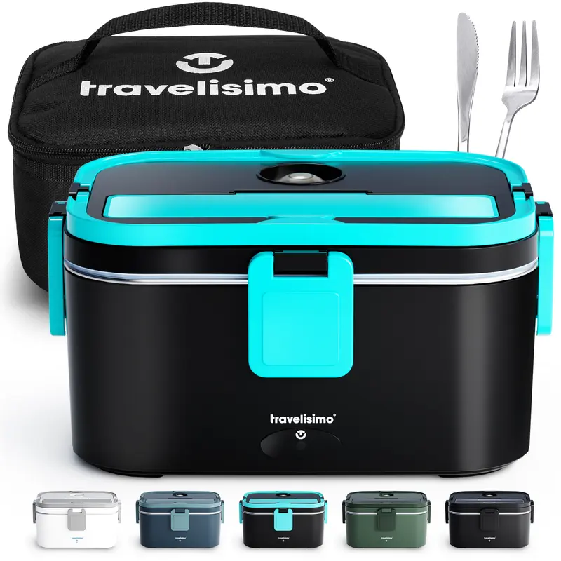 TRAVELISIMO-Elektrische Fiambrera für Lebensmittel, 80W, 1,8L, 3 in 1, 12V / 24V / 220V